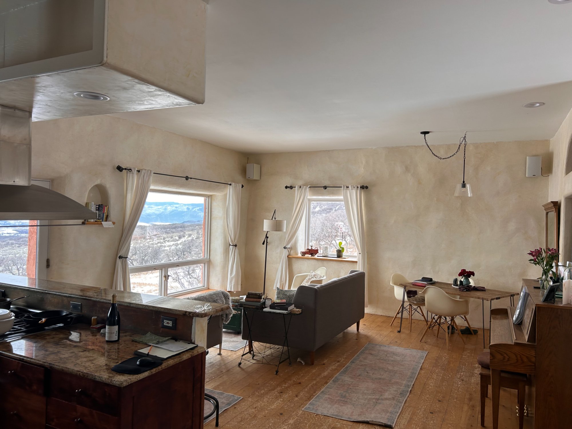 Kitchen and living room