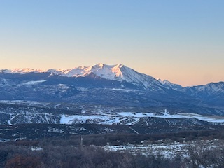 Mt. Sopris view from the property